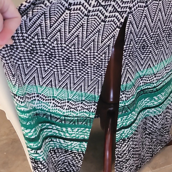 Fever Green and Black Sleeveless Maxi Sundress - Picture 3 of 3